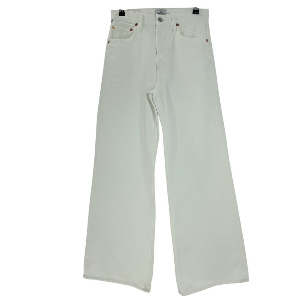 Citizens Of Humanity Baggy White Paloma Denim Jeans Size 26 - Picture 2 of 4